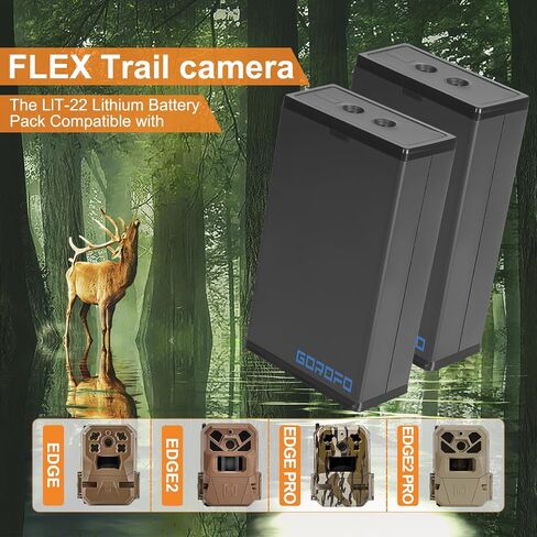 Rechargeable Lithium Battery with USB-C, for Moultrie Edge Series, Edge, Edge 2, Edge Pro, Moultrie Cellular Trail Cameras (1Battery) in Kuwait