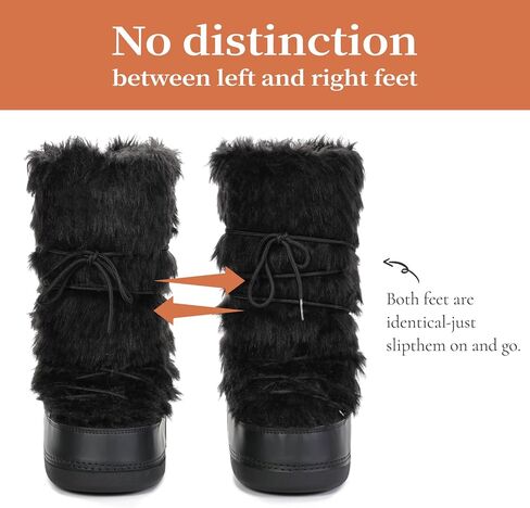 المرأة فو الفراء الأحذية فروي الثلوج الأحذية للنساء منتصف العجل الشتاء التمهيد أسود أبيض رقيق التمهيد غامض الأحذية in Kuwait
