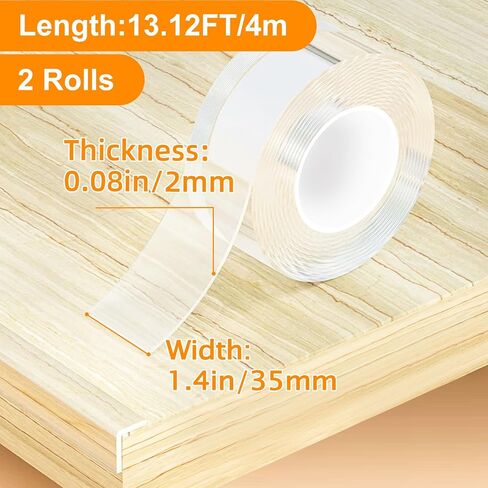 2 in x 13.12 FT,Clear Soft Corner Protectors for Furniture Strip,Sharp Edge & Table Bumper,Window Edge,Wall Protector, Soft Corner Guards Safe for Proof,Table Corner Protectors in Family in Kuwait