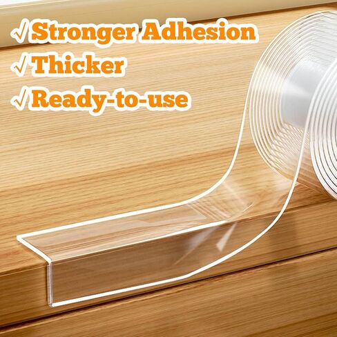 2 in x 13.12 FT,Clear Soft Corner Protectors for Furniture Strip,Sharp Edge & Table Bumper,Window Edge,Wall Protector, Soft Corner Guards Safe for Proof,Table Corner Protectors in Family in Kuwait