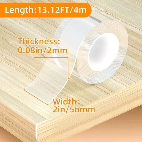 2 in x 13.12 FT,Clear Soft Corner Protectors for Furniture Strip,Sharp Edge & Table Bumper,Window Edge,Wall Protector, Soft Corner Guards Safe for Proof,Table Corner Protectors in Family in Kuwait