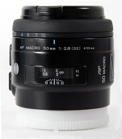 Minolta A 50mm F2.8 AF Macro Lens Minolta A Mount SLR DSLR Cameras (Renewed) in Saudi Arabia