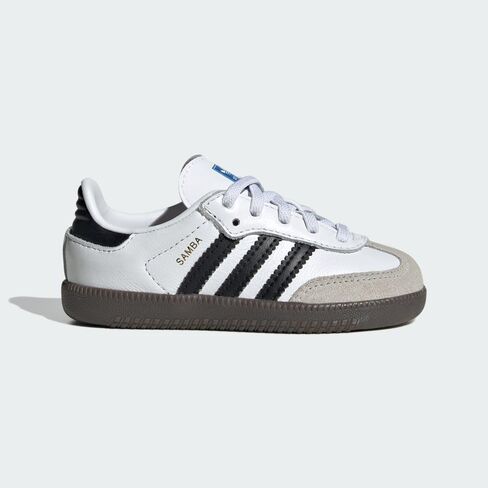 adidas Baby-Boy's Ftwwht/Cblack Unisex Samba OG EL I FTWR whiteCore Black/GUM5 7K US in Saudi Arabia