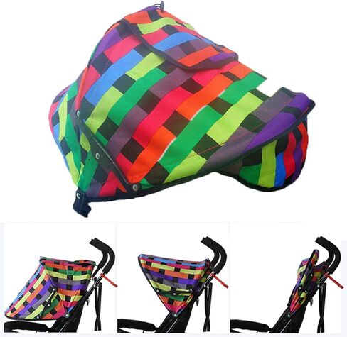 Str-oller Canopy, Str-oller Cover for Sun, Strollers Umbrella, Baby Shade for Outside, Black-Out Cover Pushchair Shield, Sunshade with Extender Accessory Easy Installation in Saudi Arabia