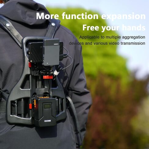 Video Outdoor Live Broadcast Power Backpack Vest Mobile Outdoor Clip Pusher, V-Mount Battery Clip Power Output Power Supply, Suitable for Multiple scenarios: Weddings, Recording Videos, etc in Saudi Arabia
