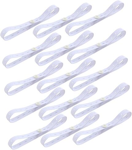 15pcs Adjustable Diaper Fixing Belts Elastic Nappy Fastening Buckles Comfortable Soft Belt for Secure Diaper Fit and Gentle Abdomen Support in Saudi Arabia