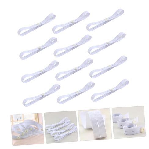 12 قطعة من مشابك الحفاضات القابلة للتعديل وحزام الحفاضات المطاطي القابل للتنفس وأبازيم القماش لمنع الانزلاق in Kuwait