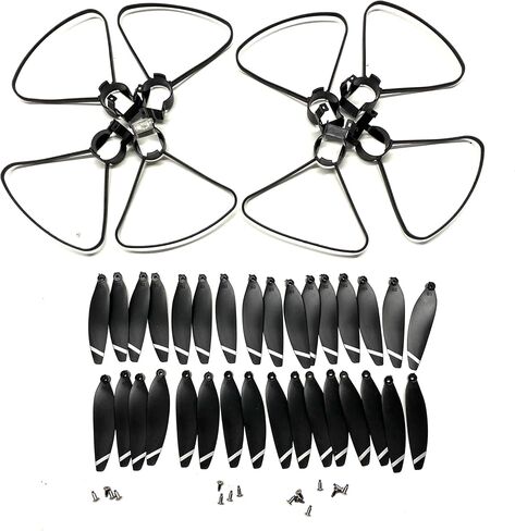 جزء الطائرة بدون طيار لـ LYZRC L900 Pro MAX Rc Drone Propeller Props Blades Guard Kit قطع غيار لملحقات L900 Pro SE Drone Quadcopter (اللون: L900pro 2guard32prop) in Kuwait