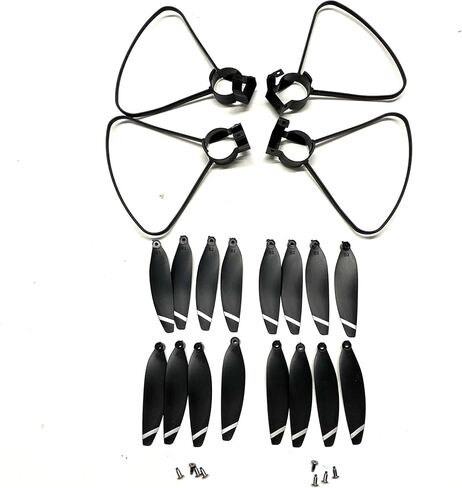جزء الطائرة بدون طيار لـ LYZRC L900 Pro MAX Rc Drone Propeller Props Blades Guard Kit قطع غيار لملحقات L900 Pro SE Drone Quadcopter (اللون: L900pro 2guard32prop) in Kuwait