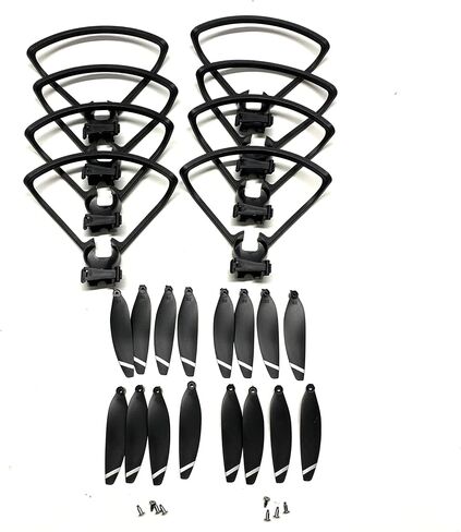 جزء الطائرة بدون طيار لـ LYZRC L900 Pro MAX Rc Drone Propeller Props Blades Guard Kit قطع غيار لملحقات L900 Pro SE Drone Quadcopter (اللون: L900pro 2guard32prop) in Kuwait
