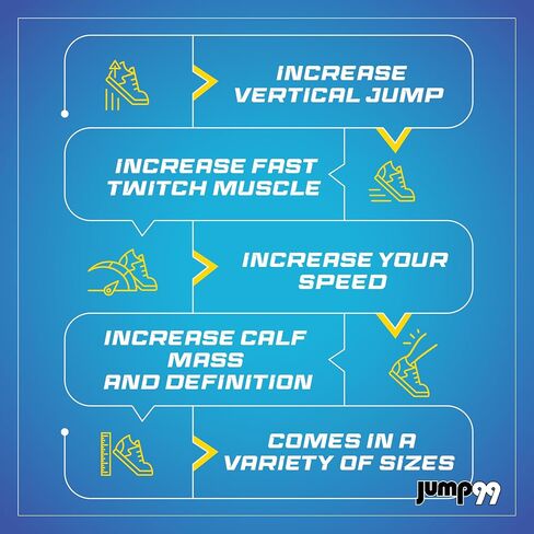حذاء Jump99 J99 Flex Ultra Strength Plyometric التدريبي: يعزز قفزتك العمودية - يعزز قدرتك على القفز وأدائك رمادي/أسود (الحجم: 13) in Saudi Arabia