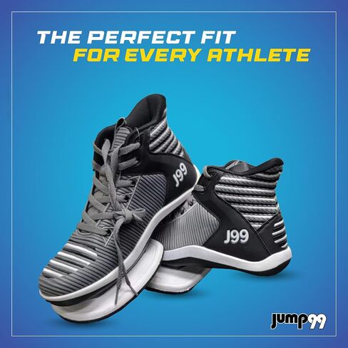 حذاء Jump99 J99 Flex Ultra Strength Plyometric التدريبي: يعزز قفزتك العمودية - يعزز قدرتك على القفز وأدائك رمادي/أسود (الحجم: 13) in Saudi Arabia