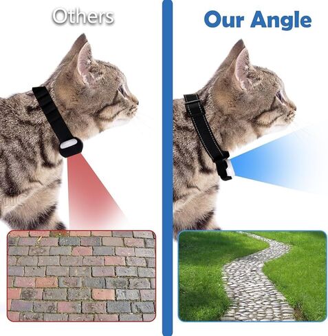 طوق كاميرا Cat Catcampro™ POV تسجيل فيديو بدقة 4 ساعات بدقة 1080 بكسل عالي الدقة مناسب للحيوانات الأليفة * 1M+ متابعو وسائل التواصل الاجتماعي * كاميرا داخلية/خارجية لا حاجة إلى WiFi (أبيض مع بطاقة SD) in Kuwait