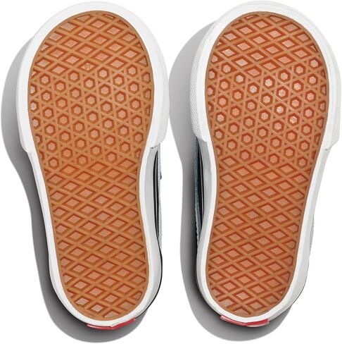 حذاء رياضي Vans للأطفال الصغار Ward V، (سويدي/قماش) أسود/أبيض، 3 in Saudi Arabia