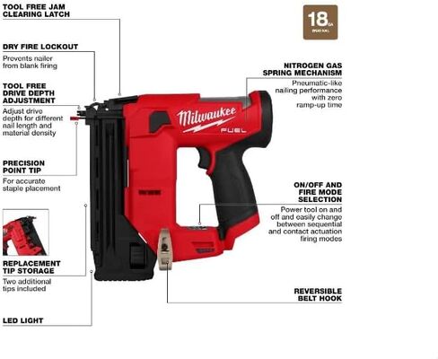 Storekid for Milwaukee M12 Fuel 18 Gauge Compact Brad Nailer (أداة عارية) + TPT Premium cart storekid in Saudi Arabia