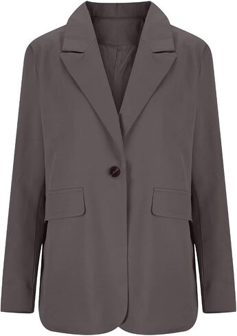 Blazers for Women Business Casual Button Down Lapel Suit Jackets Long Sleeve Work Office Fall Spring Clothes in Saudi Arabia