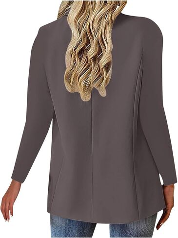 Blazers for Women Business Casual Button Down Lapel Suit Jackets Long Sleeve Work Office Fall Spring Clothes in Saudi Arabia