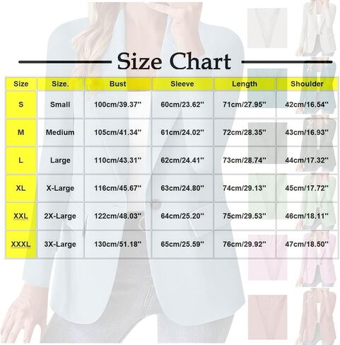 Blazers for Women Business Casual Button Down Lapel Suit Jackets Long Sleeve Work Office Fall Spring Clothes in Saudi Arabia