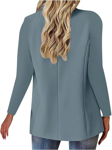 Blazers for Women Business Casual Button Down Lapel Suit Jackets Long Sleeve Work Office Fall Spring Clothes in Saudi Arabia