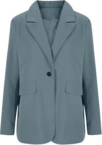 Blazers for Women Business Casual Button Down Lapel Suit Jackets Long Sleeve Work Office Fall Spring Clothes in Saudi Arabia