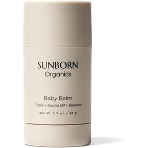 Baby Balm | Baby-Safe Three Natural Ingredient Moisturizing Balm for Babies (Dry Skin, Diaper Rash & Eczema Relief) – Lanolin-Free, Fragrance-Free All Natural in Saudi Arabia