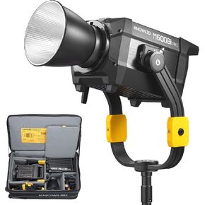 طقم إضاءة LED أحادية اللون من Godox KNOWLED M600Bi Pro، إضاءة استوديو 600 وات مع 2800-6500K CCT، مقاومة للطقس IP54، تحكم DMX/CRMX/بلوتوث، 11 وضعًا FX، مع عاكس ووحدة تحكم وحقيبة حمل in Kuwait