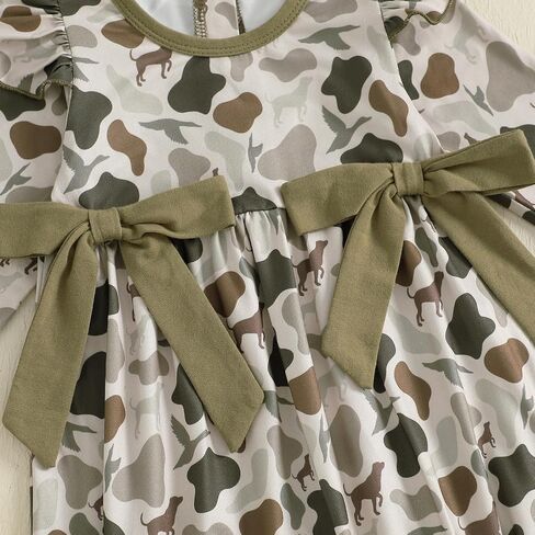 Newborn Baby Girl Hunting Outfit Camo Ruffle Long Sleeve Romper Jumpsuit Smocked Bubble One Piece Clothes in Saudi Arabia