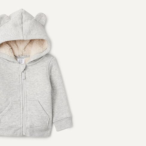 Amazon Essentials unisex-baby Sherpa Lined Full Zipper Hoodie in Saudi Arabia