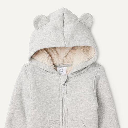 Amazon Essentials unisex-baby Sherpa Lined Full Zipper Hoodie in Saudi Arabia