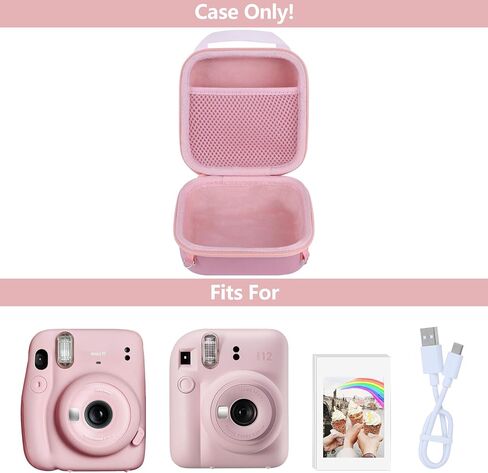 Hard Case for Fujifilm Instax Mini 13/12/11 Instant Camera | Hard Shell Shockproof, Portable Camera Storage, Mesh Bag Organizer, Lightweight Travel in Saudi Arabia