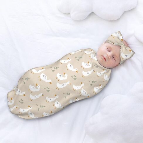 Western Baby Stuff Swaddle Blanket with Headband and Beanie Set, Western Style Blanket Infant Shower Gift for Boys Girls in Saudi Arabia