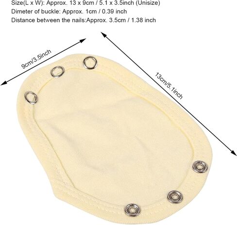 Fafeicy Baby Jumpsuit Extender Diaper Extender, 5PCS Soft Cotton Jumpsuit Lengthener for Baby Bodysuits with Fastener Design Warm Yellow in Saudi Arabia