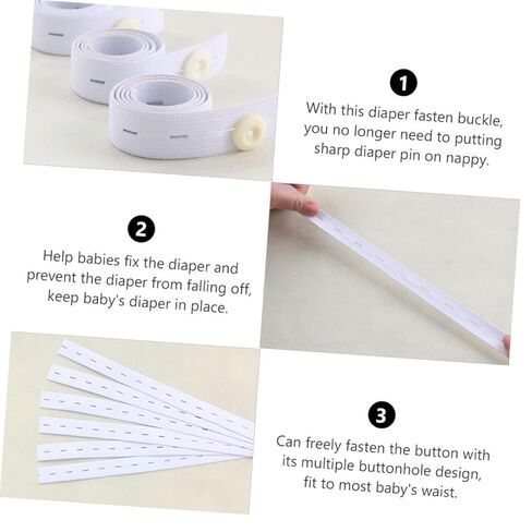 12 قطعة أشرطة حفاضات قابلة للتعديل لحديثي الولادة حفاضات أبازيم مرنة قابلة للتنفس حزام خصر مريح للحيوانات الأليفة in Kuwait