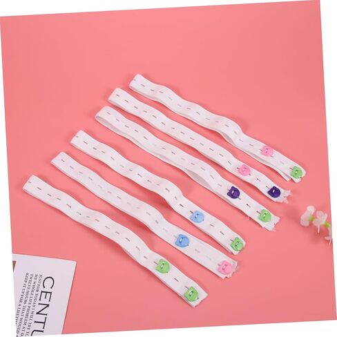 20 قطعة شريط حفاضات قابل للتعديل حزام تثبيت مرن مع مشبك شرائط ناعمة مريحة للخصر لونين عشوائيين لون عشوائي in Kuwait