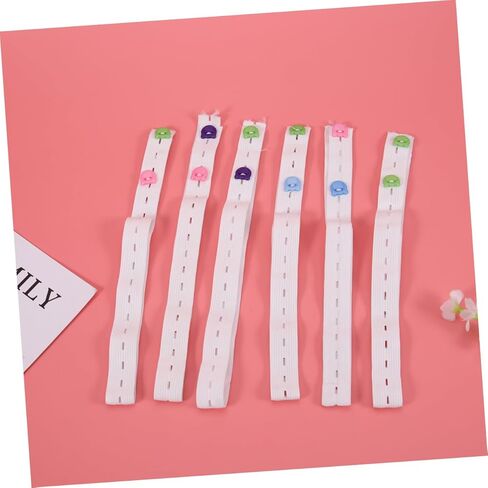 20 قطعة شريط حفاضات قابل للتعديل حزام تثبيت مرن مع مشبك شرائط ناعمة مريحة للخصر لونين عشوائيين لون عشوائي in Kuwait