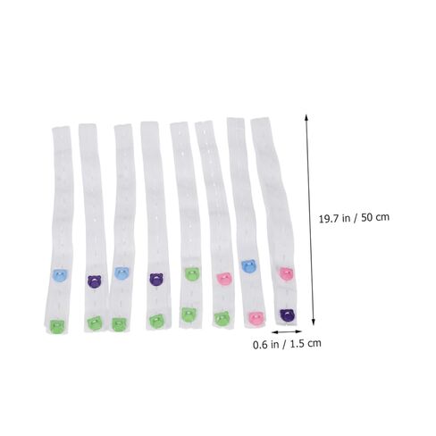 20 قطعة شريط حفاضات قابل للتعديل حزام تثبيت مرن مع مشبك شرائط ناعمة مريحة للخصر لونين عشوائيين لون عشوائي in Kuwait