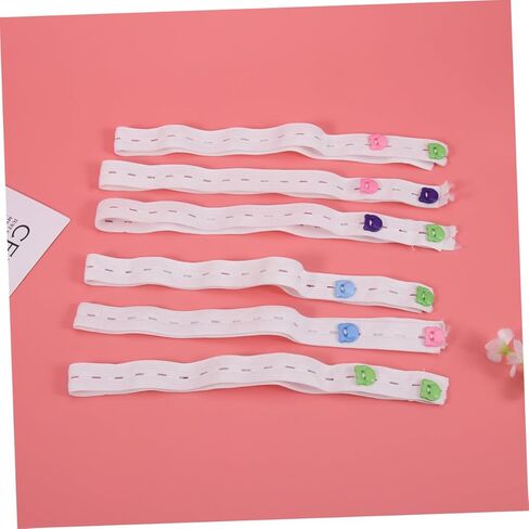 20 قطعة شريط حفاضات قابل للتعديل حزام تثبيت مرن مع مشبك شرائط ناعمة مريحة للخصر لونين عشوائيين لون عشوائي in Kuwait