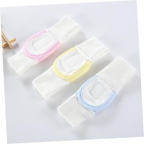 3pcs Adjustable Cotton Diaper Fixing Tape Soft Fastening Belt for Newborns Lightweight and Reusable Diaper Band Yellow Pink in Kuwait