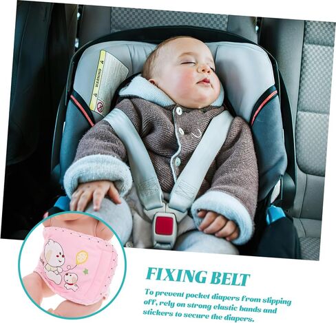 Milisten 3Pcs Adjustable Nappy Fastening Belts Comfortable Diaper Fixing Belts for Lightweight Portable Accessories Suitable for Boys in Saudi Arabia