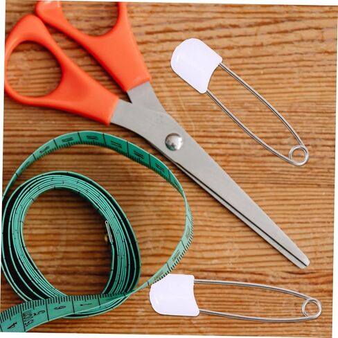50pcs Large White Safety Diaper Pins for Newborns Durable Resistant Multifunctional Cloth Fasteners for Diapers Blankets Crafts and Laundry Use in Saudi Arabia