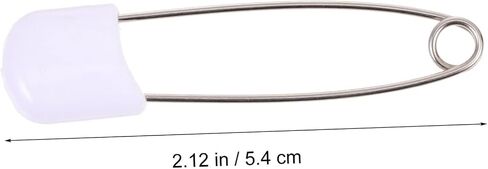 50pcs Large White Safety Diaper Pins for Newborns Durable Resistant Multifunctional Cloth Fasteners for Diapers Blankets Crafts and Laundry Use in Saudi Arabia