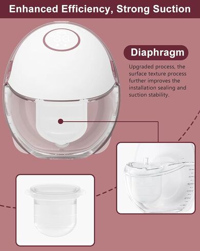 12PC M6 Breast Pump Replacement Accessories, Including 8pcs Duckbill Valve and 4pcs Diaphragms for Momcozy Mobile Style | M6, Replace for Momcozy Pump Parts, Not Original Parts, 12PC Red in Kuwait