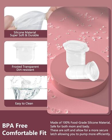 12PC M6 Breast Pump Replacement Accessories, Including 8pcs Duckbill Valve and 4pcs Diaphragms for Momcozy Mobile Style | M6, Replace for Momcozy Pump Parts, Not Original Parts, 12PC Red in Kuwait