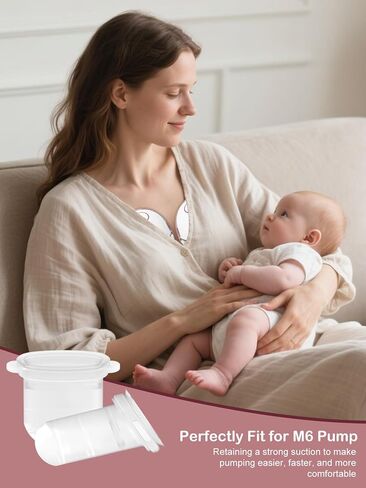 12PC M6 Breast Pump Replacement Accessories, Including 8pcs Duckbill Valve and 4pcs Diaphragms for Momcozy Mobile Style | M6, Replace for Momcozy Pump Parts, Not Original Parts, 12PC Red in Kuwait