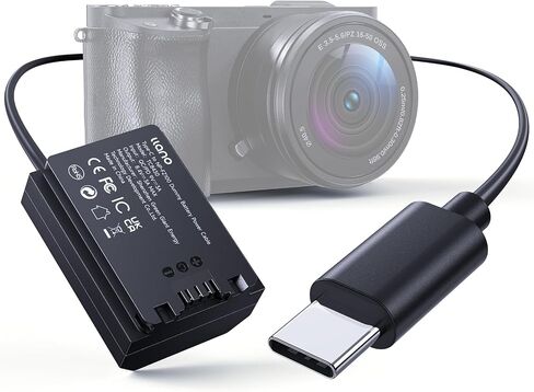 llano NP-FZ100 Dummy Battery USB-C PD Power Kit – for Sony A7III A7IV A6700 FX3 FX30 A9 A7C A7CII A7RV A7RIII A6600 ZV-E1 ZV-E10II A1 – Mobile Power Solution for Travel Shoots & Outdoor Filmmaking in Saudi Arabia