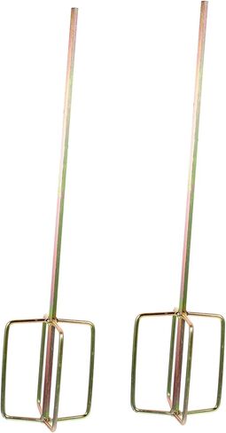 Uonlytech 2pcs Stirring Rod Drill Stirrer Paddle Paint Mixer Drill Bit Handheld Mixer Cement Sticks Paint for Handheld Electric Tool Parts re-usable in Saudi Arabia