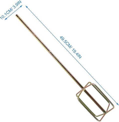 Uonlytech 2pcs Stirring Rod Drill Stirrer Paddle Paint Mixer Drill Bit Handheld Mixer Cement Sticks Paint for Handheld Electric Tool Parts re-usable in Saudi Arabia