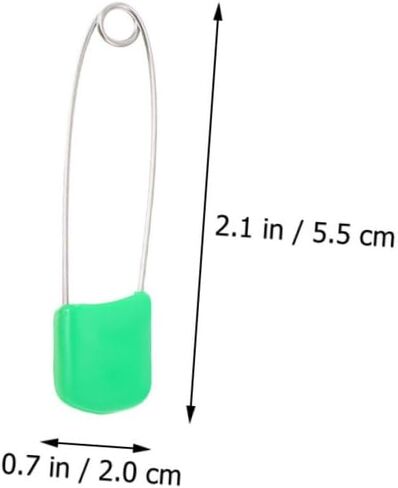 50Pcs Safety Diaper Pins with Locking Closures Brooches for Newborns Easy to Use Cartoon Design for Cloth Diapers and Accessories in Saudi Arabia