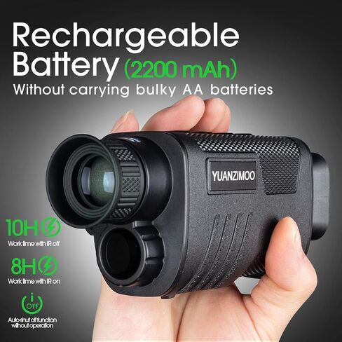 Upgraded Night Vision Monocular Digital Infrared Monocular Telescope for 100% Darkness with 8X Zoom 2000mAh Rechargeable Battery Tripod 32 GB SD Card & Card Reader, for Adult Hunting Camping in Saudi Arabia