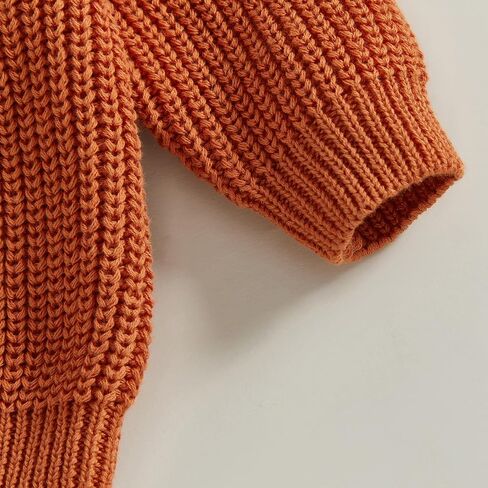 Toddler Baby Boy Girl Knit Sweater Pumpkin Ghost Knit Sweatshirt Halloween Fall Winter Clothes in Kuwait